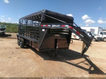  Salvage Delco Trailers Stock Trailer 16 Ft