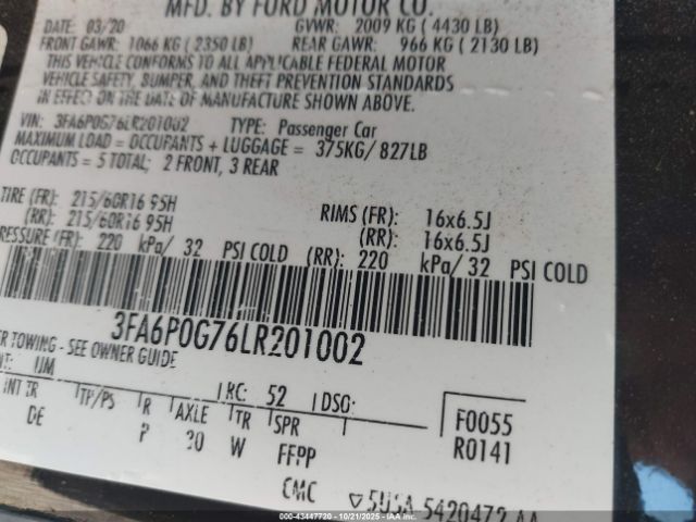 Ford Fusion S Image 14