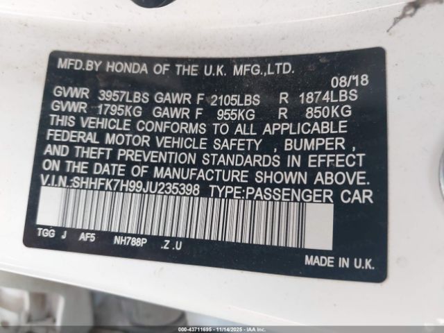 Honda Civic Sport Touring Image 18